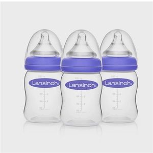 Lansinoh Baby Bottles 3 Count for Breastfeeding Babies 5 oz